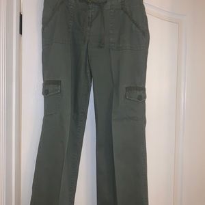 Ann Taylor Loft Green Cargo Pants 4